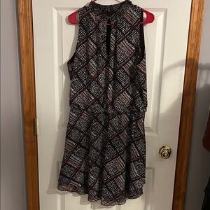 WHBM Black, pink and purple Sleeveless Dress